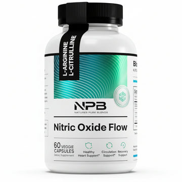 Nature's Pure Blend Nitric Oxide Supplements for Men – L-Arginine L-Citrulline – Heart Support & Flow Circulation Booster – 1500MG L Arginine and L Citrulline, Preworkout, Bodybuilding