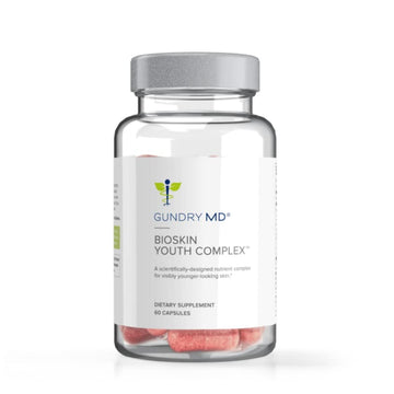Gundry MD BioSkin Youth Complex Supplement for Healthy Skin and Hair - Reduce the Appearance of Fine Lines and Wrinkles and Improve Skin Appearance and Elasticity - 60 Capsules