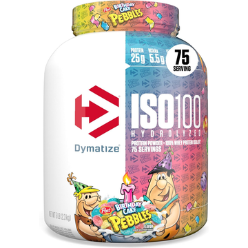 Dymatize ISO100 Whey Protein Powder Isolate, Birthday Cake